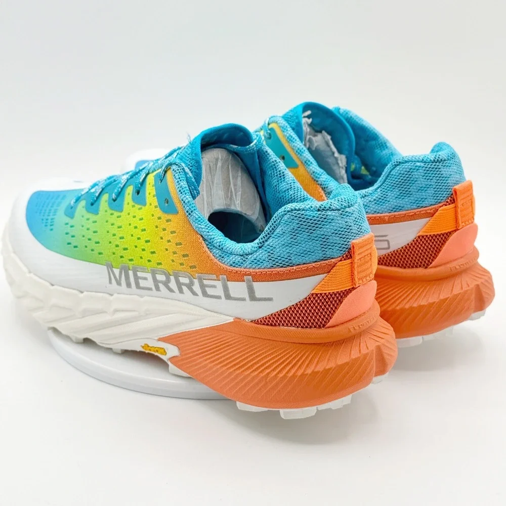 Merrell Agility Peak‎ 5 Shoes Size 10 Mens Neon Rainbow J500547, New